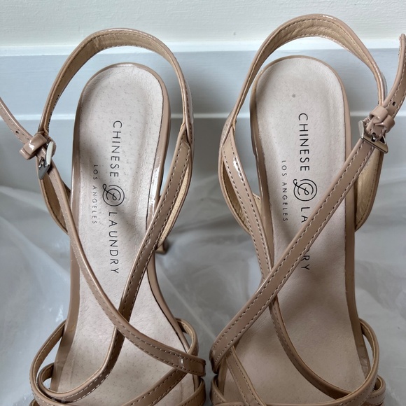 Chinese Laundry Women's Teaser2 Tippy Top Nude Heels Size EU 38.5/US 8 (GUC) - Picture 7 of 14